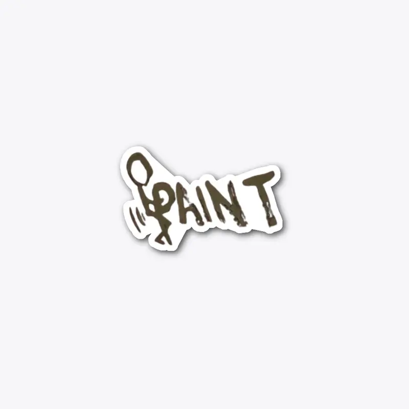 F Paint Sticker